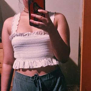 Ruffled crop top
